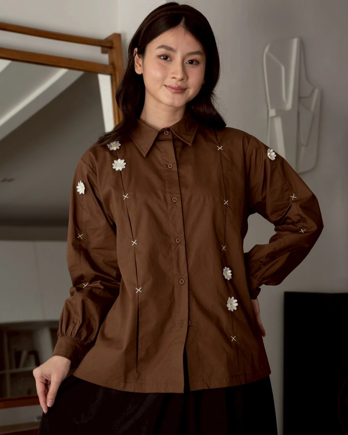 Lilian Shirt Coffee