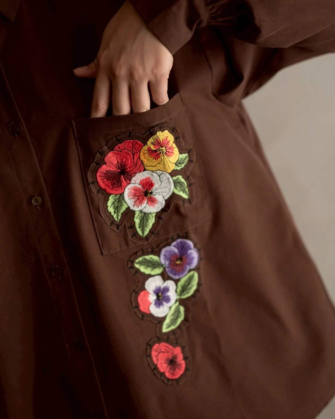 Alternative view of Hiraya Shirt Kode 1498 Coffee
