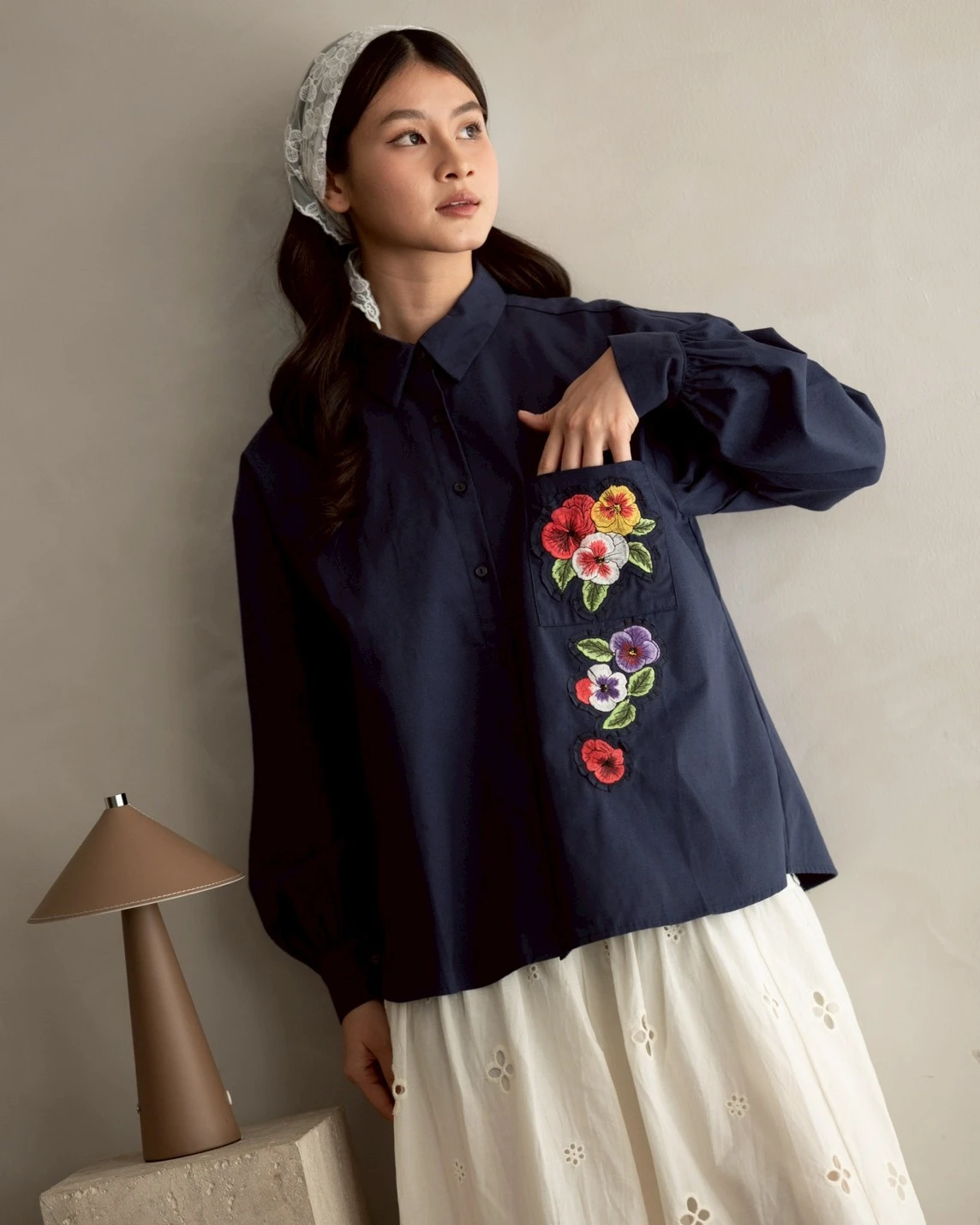 Alternative view of Hiraya Shirt Kode 1498 Navy