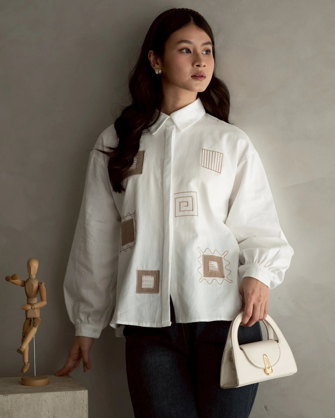 Darsen Shirt Kode 80147 Broken White