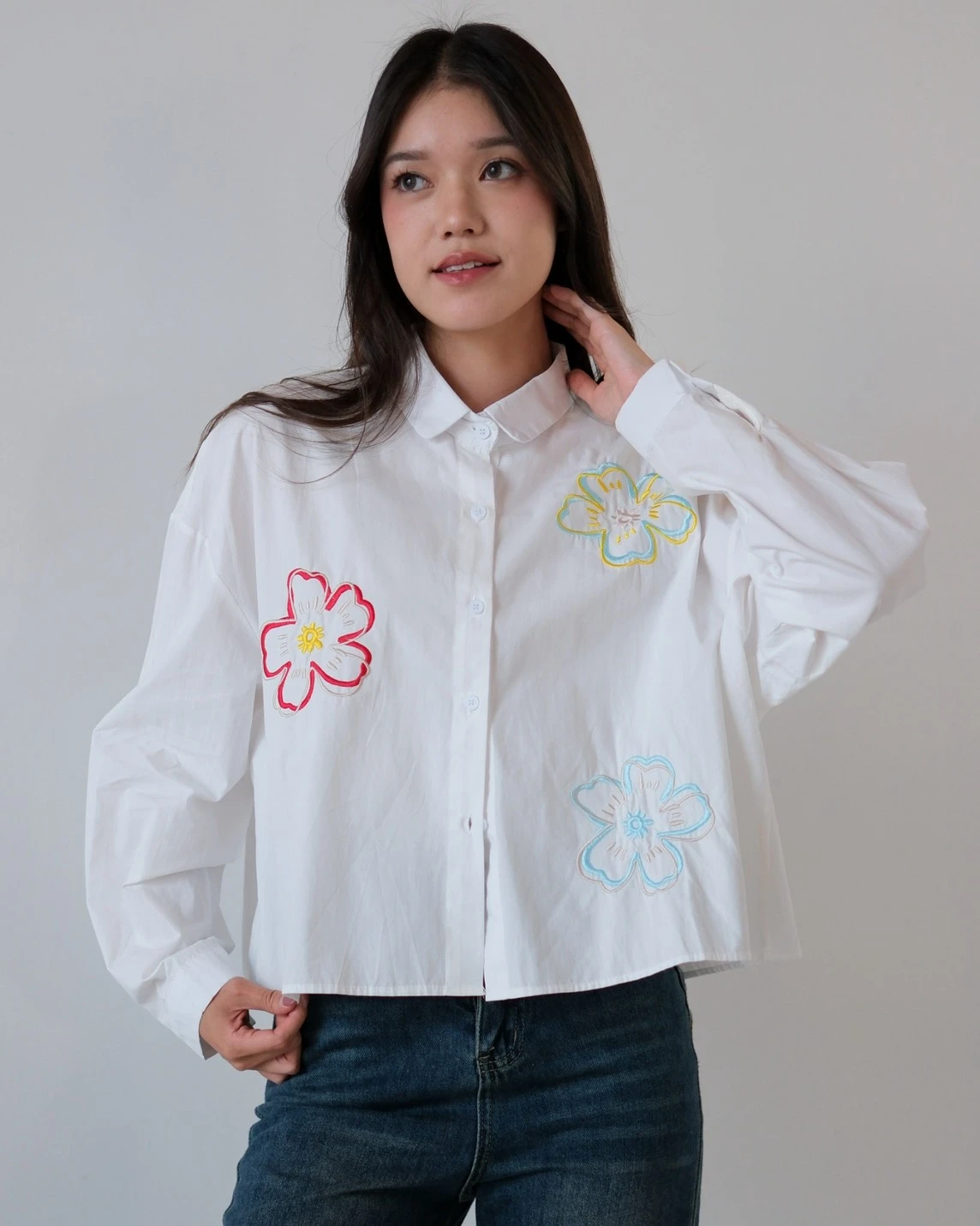 Takiya Shirt Kode 691N Broken White