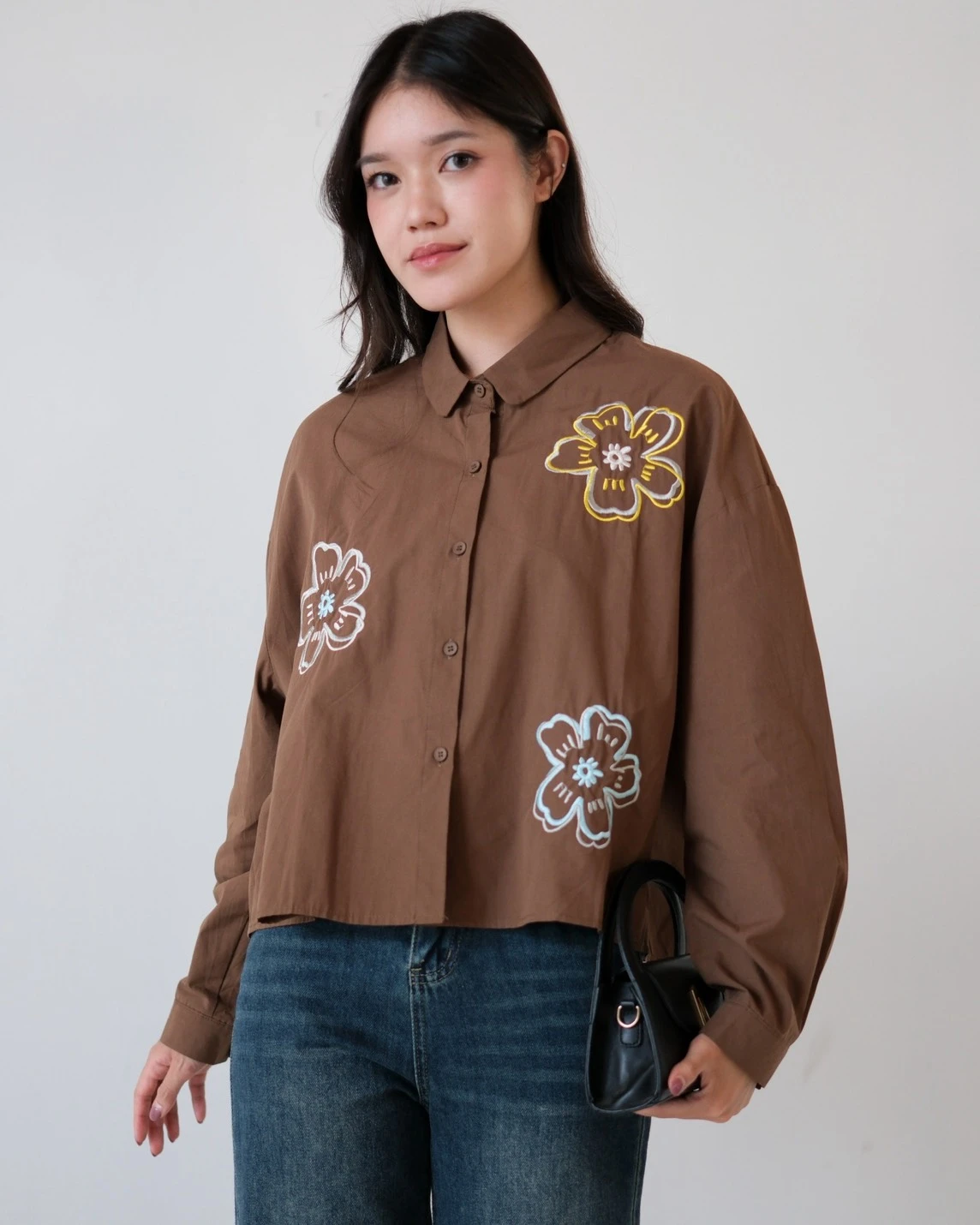 Takiya Shirt Kode 691N Coffee