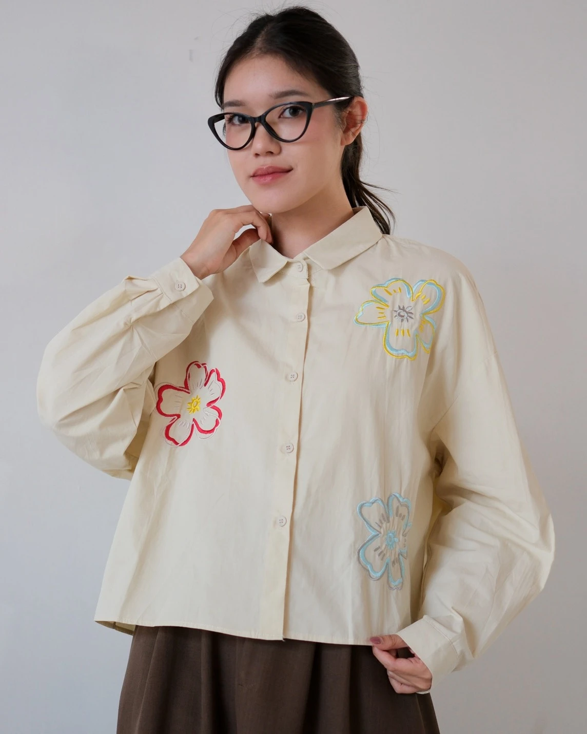 Takiya Shirt Kode 691N Cream