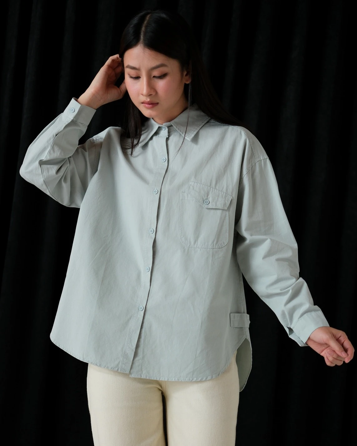 Alternative view of Qivane Shirt Kode 538N Mint