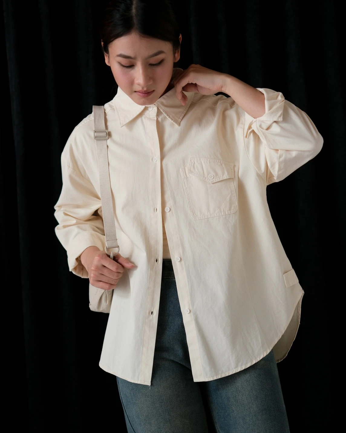 Qivane Shirt Kode 538N Ivory