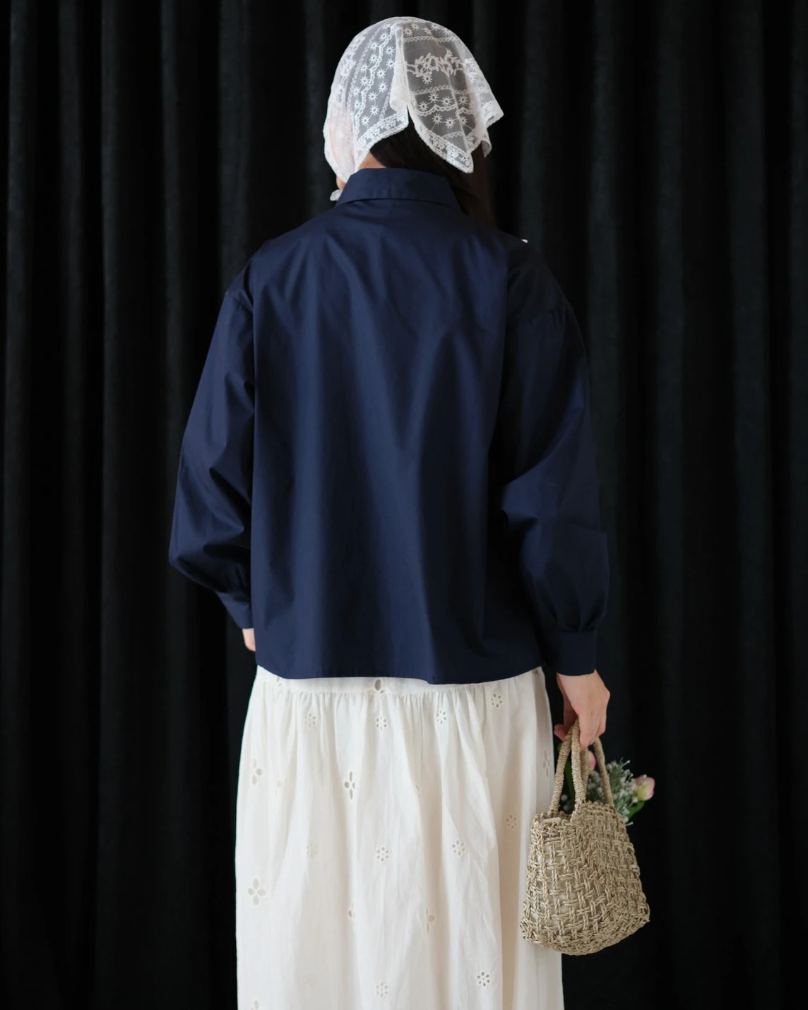 Eksyana Shirt Kode 80150 Navy - Image 3