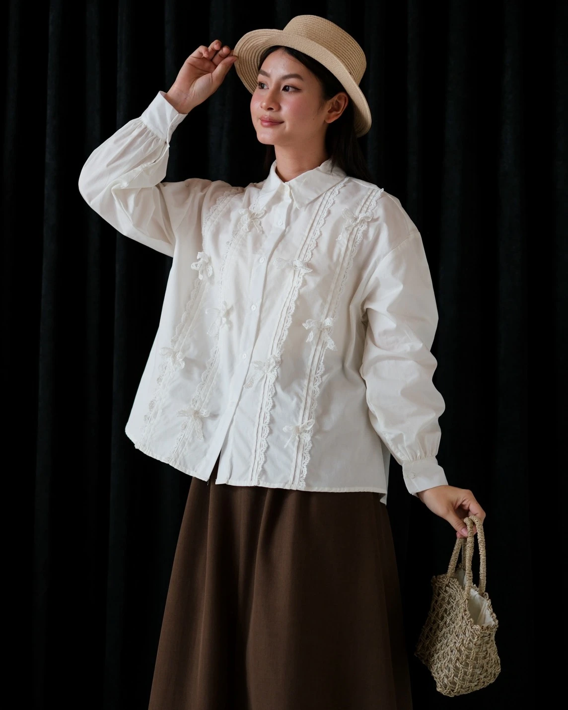 Alternative view of Eksyana Shirt Kode 80150 Broken White