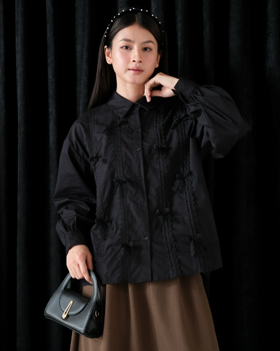 Eksyana Shirt Kode 80150 Black