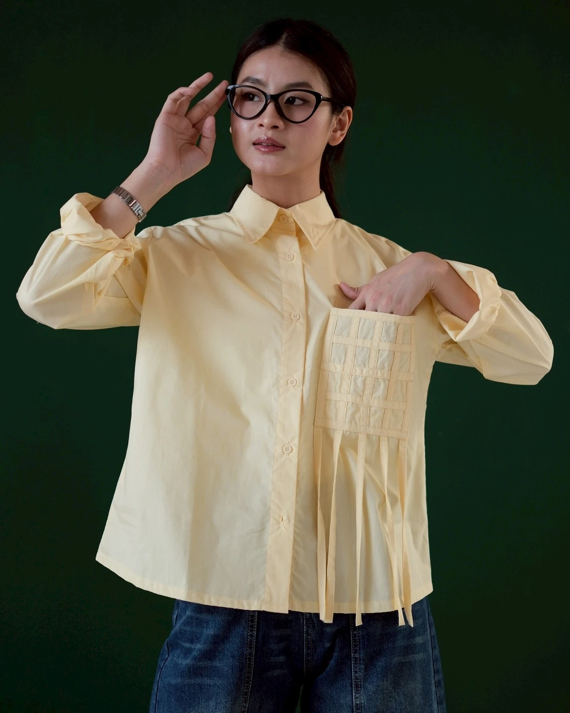 Sagan Shirt Pale Banana - Image 3