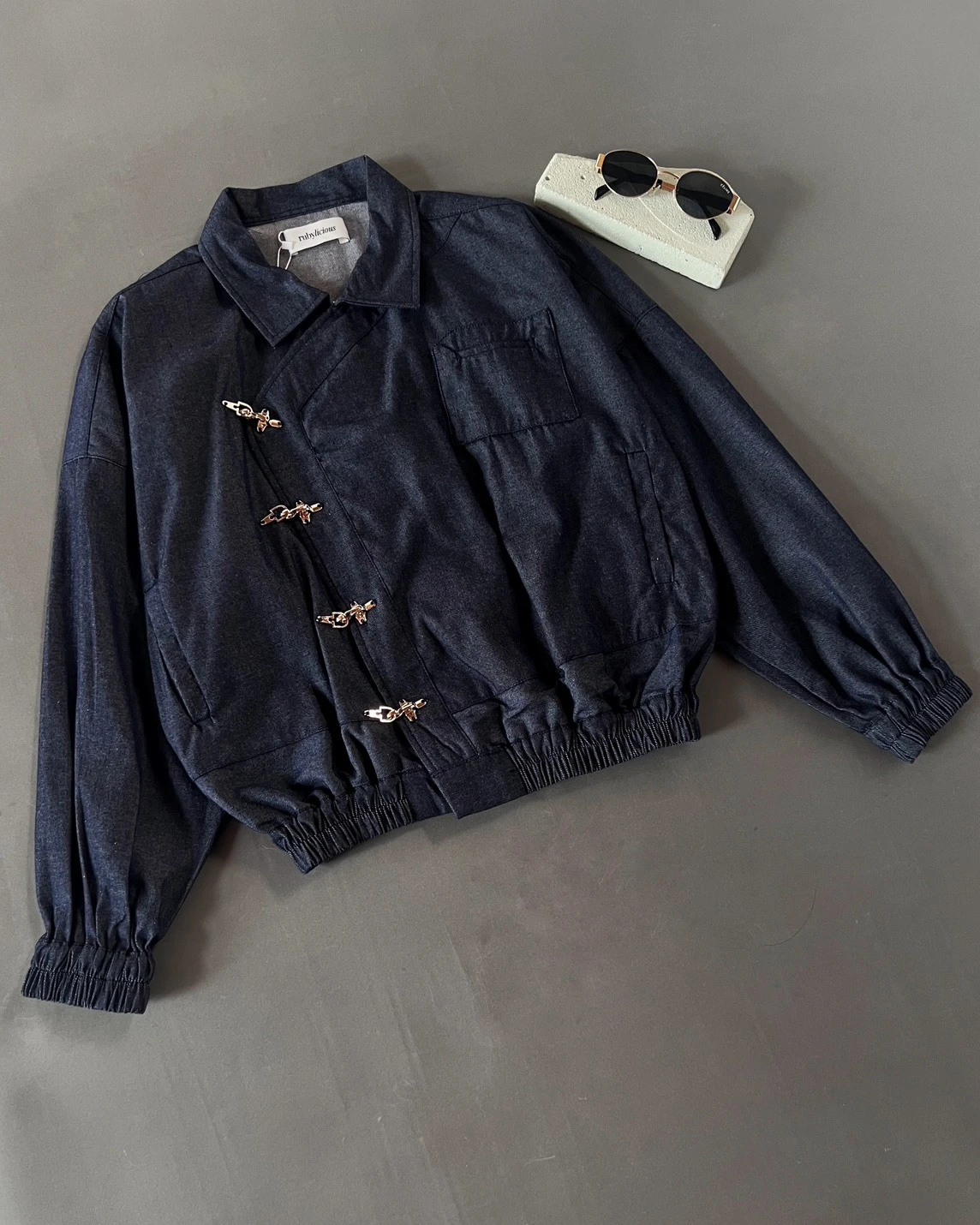 Uneiva Denim Jacket Kode 26026 Dark Blue