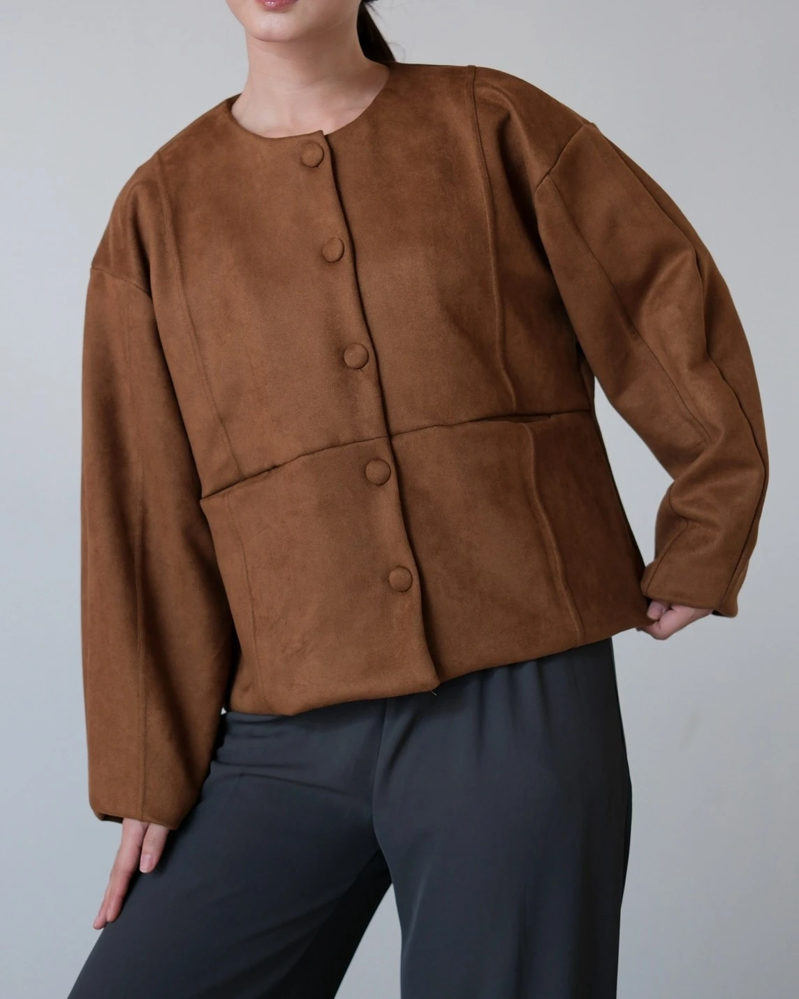Alternative view of Vianly Jacket Kode 26174 Brown