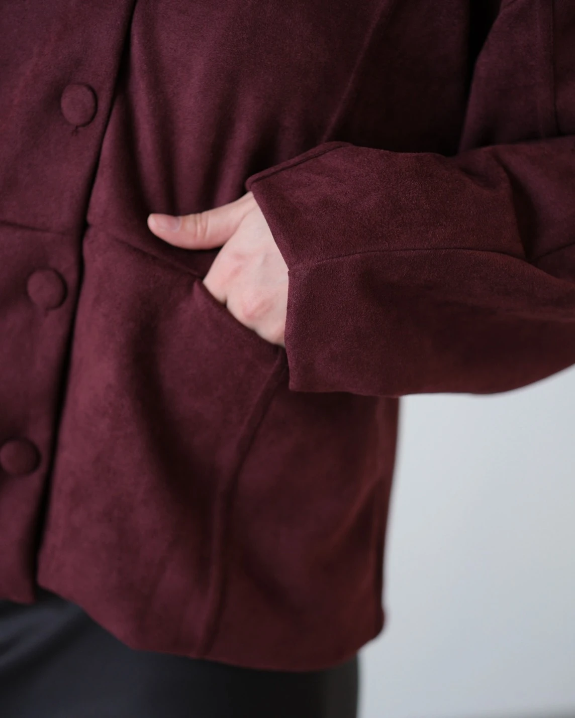 Alternative view of Vianly Jacket Kode 26174 Maroon
