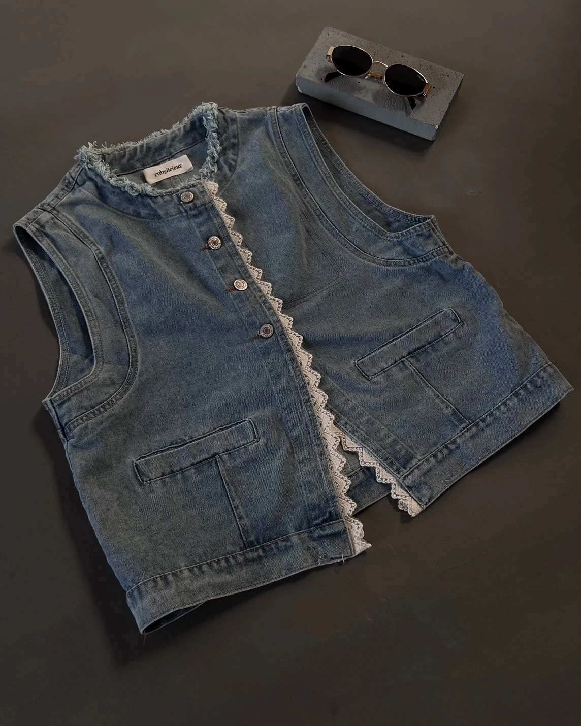 Vinsa Denim Vest Kode 552N