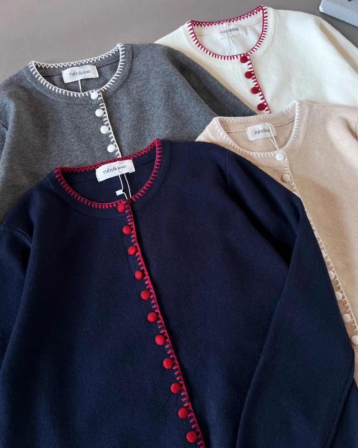 Alternative view of Xeyona Cardi Kode 8807 Navy