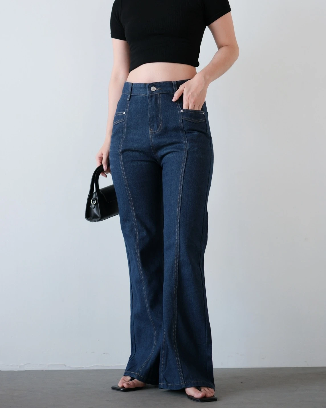 Yaira Denim Pants Kode 299M Dark Blue - Image 3