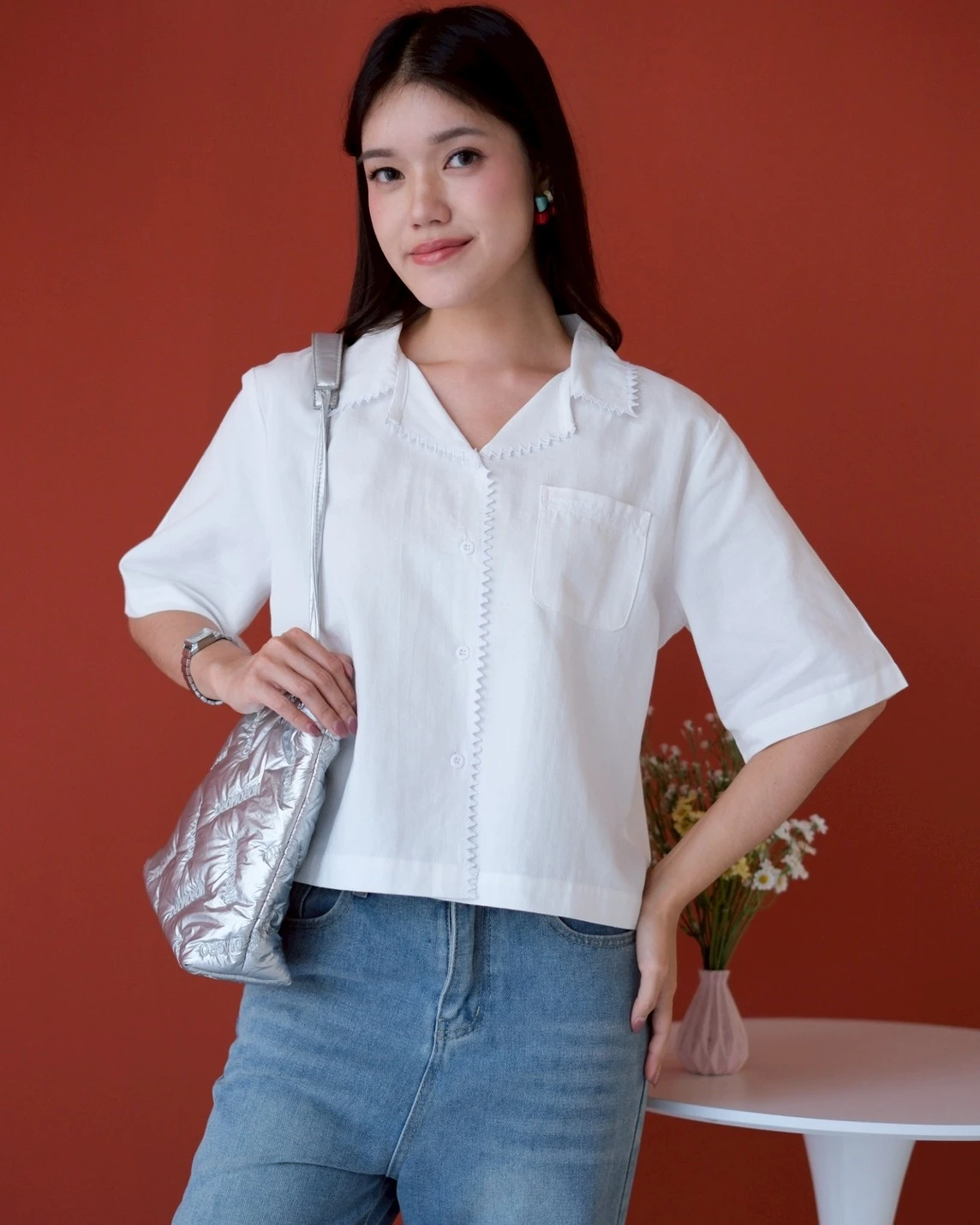 Frezia Shirt Broken White