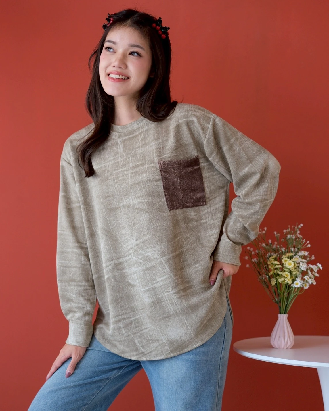 Alternative view of Kamora Longsleeve Kode 5369 Khaki