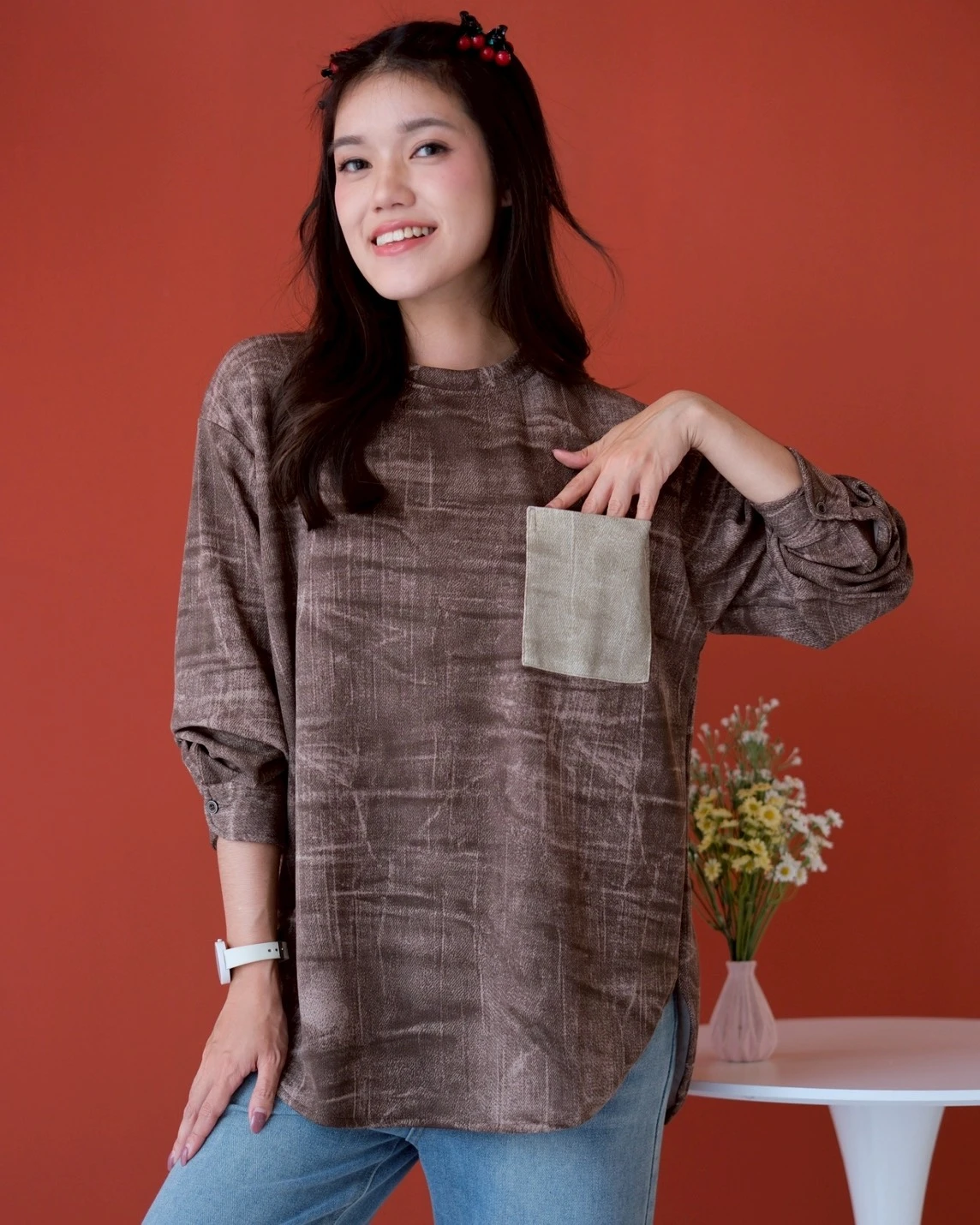 Kamora Longsleeve Kode 5369 Coffee