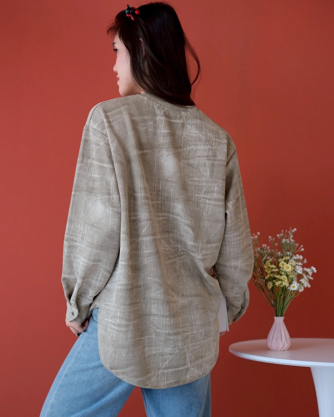 Kamora Longsleeve Kode 5369 Khaki - Image 3