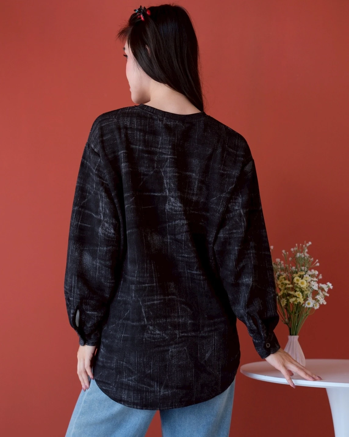 Kamora Longsleeve Kode 5369 Black - Image 3
