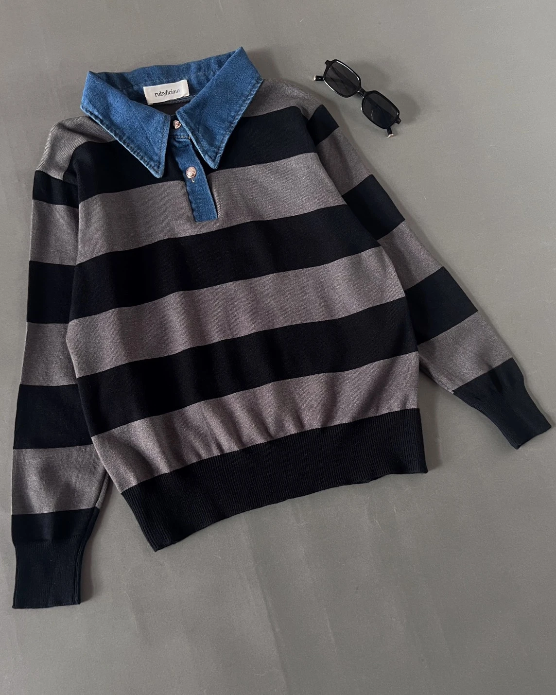 Cleya Stripe Longsleeve Kode 27O Black - Image 3