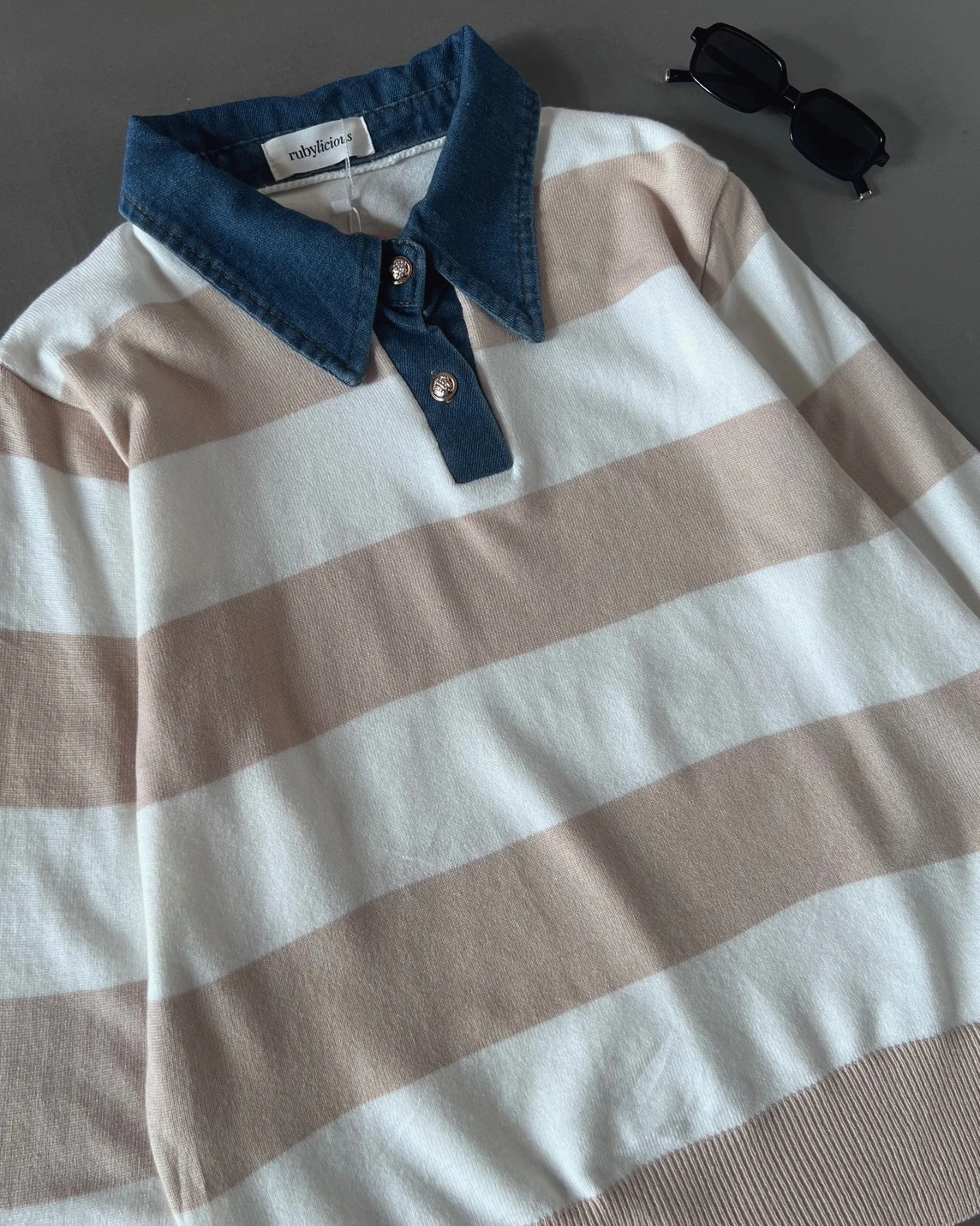 Alternative view of Cleya Stripe Longsleeve Kode 27O Cream