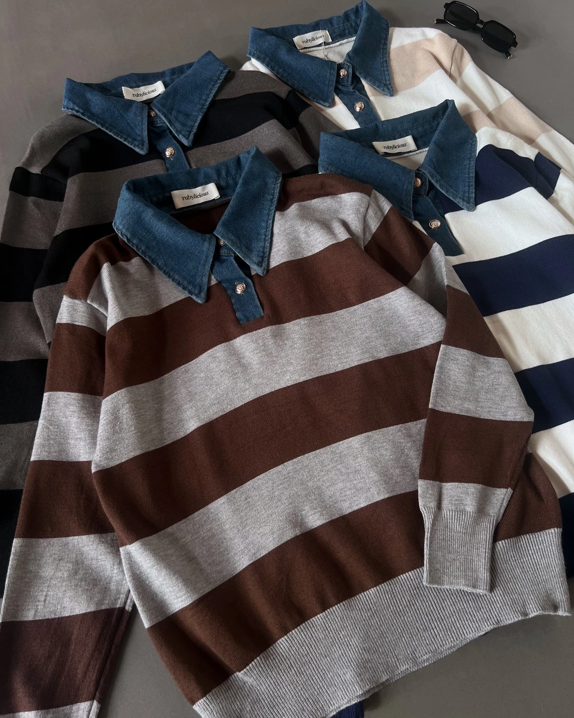 Cleya Stripe Longsleeve Kode 27O Black - Image 4