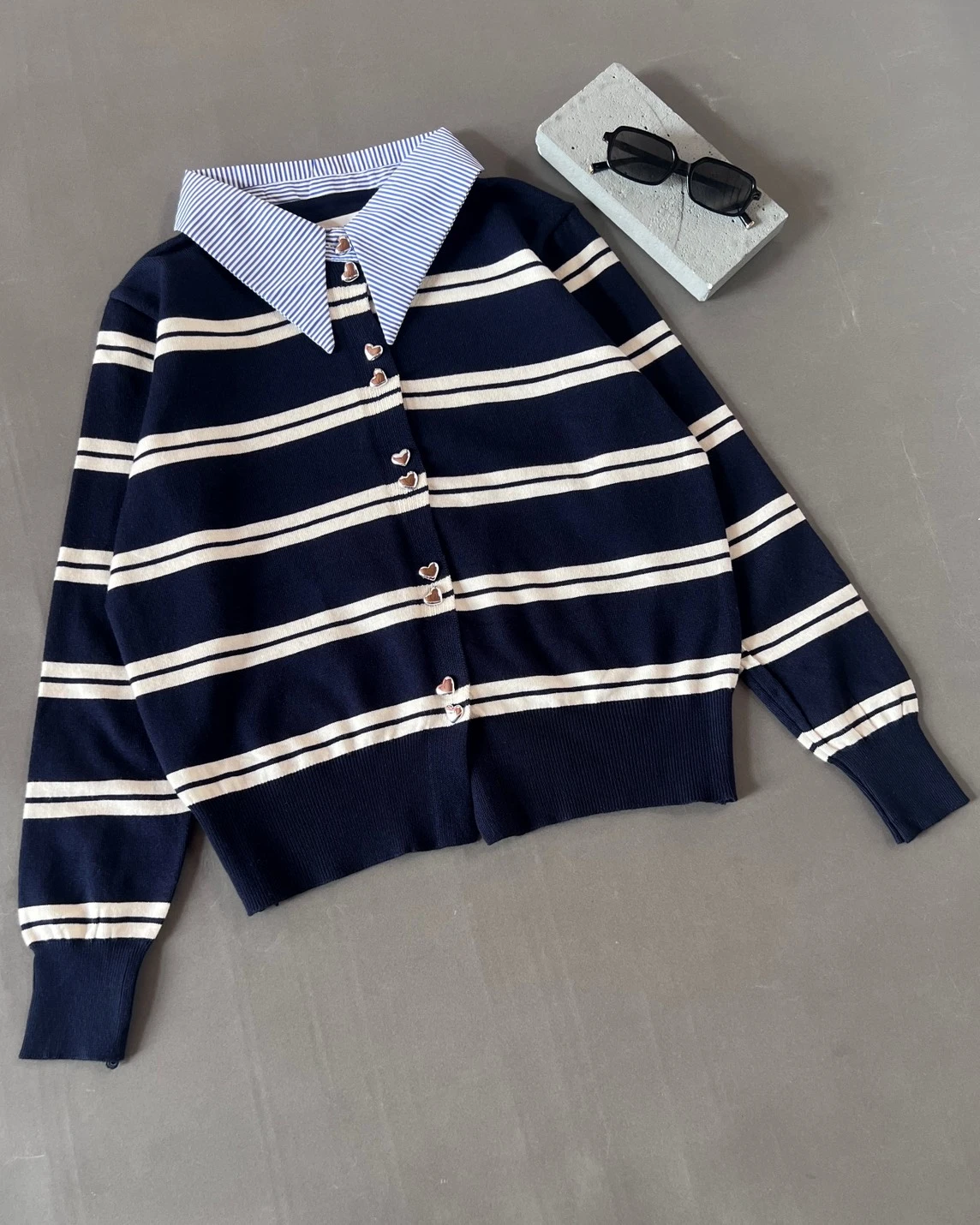 Cenora Stripe Longsleeve Kode 9-P Navy