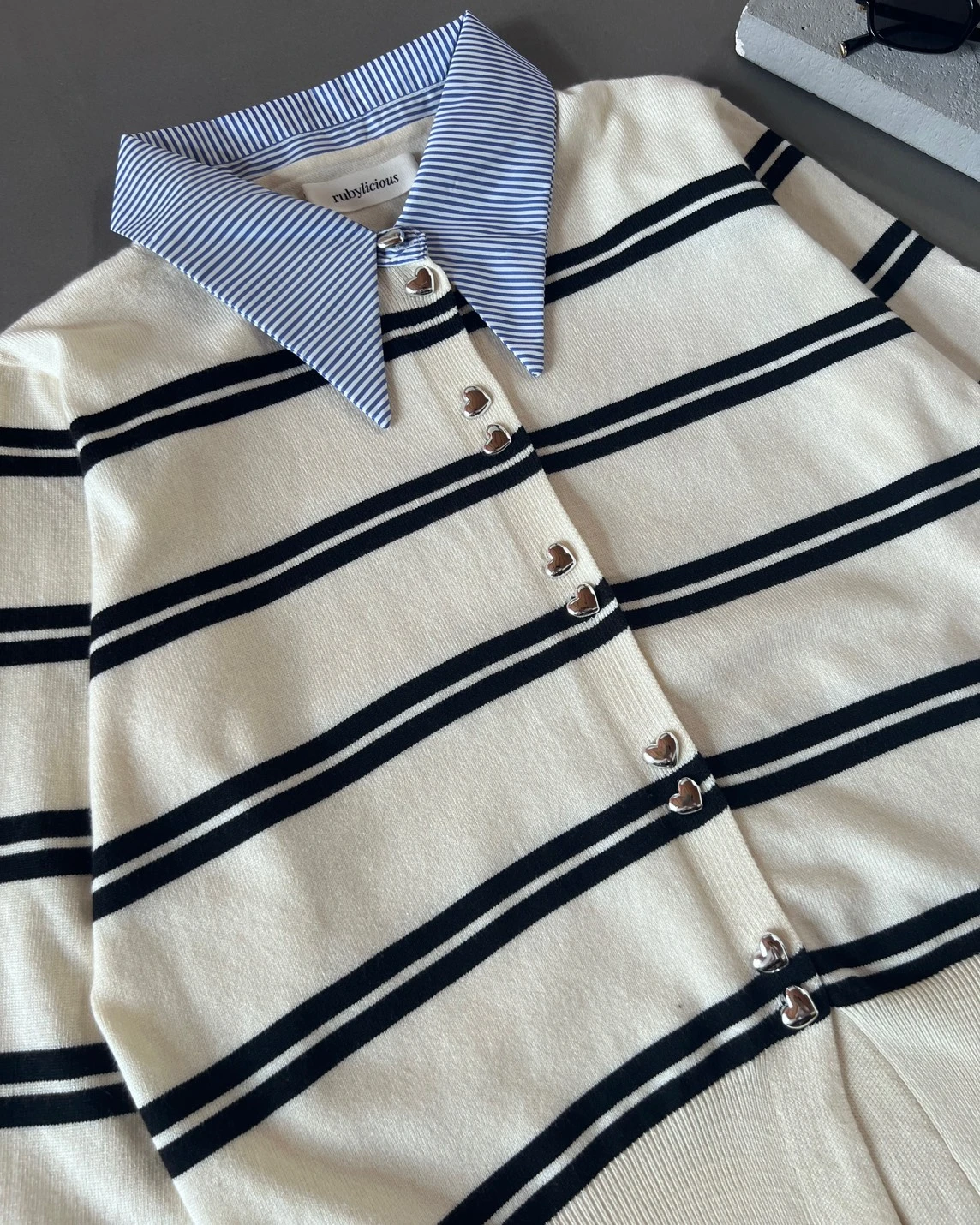 Alternative view of Cenora Stripe Longsleeve Kode 9-P Ivory