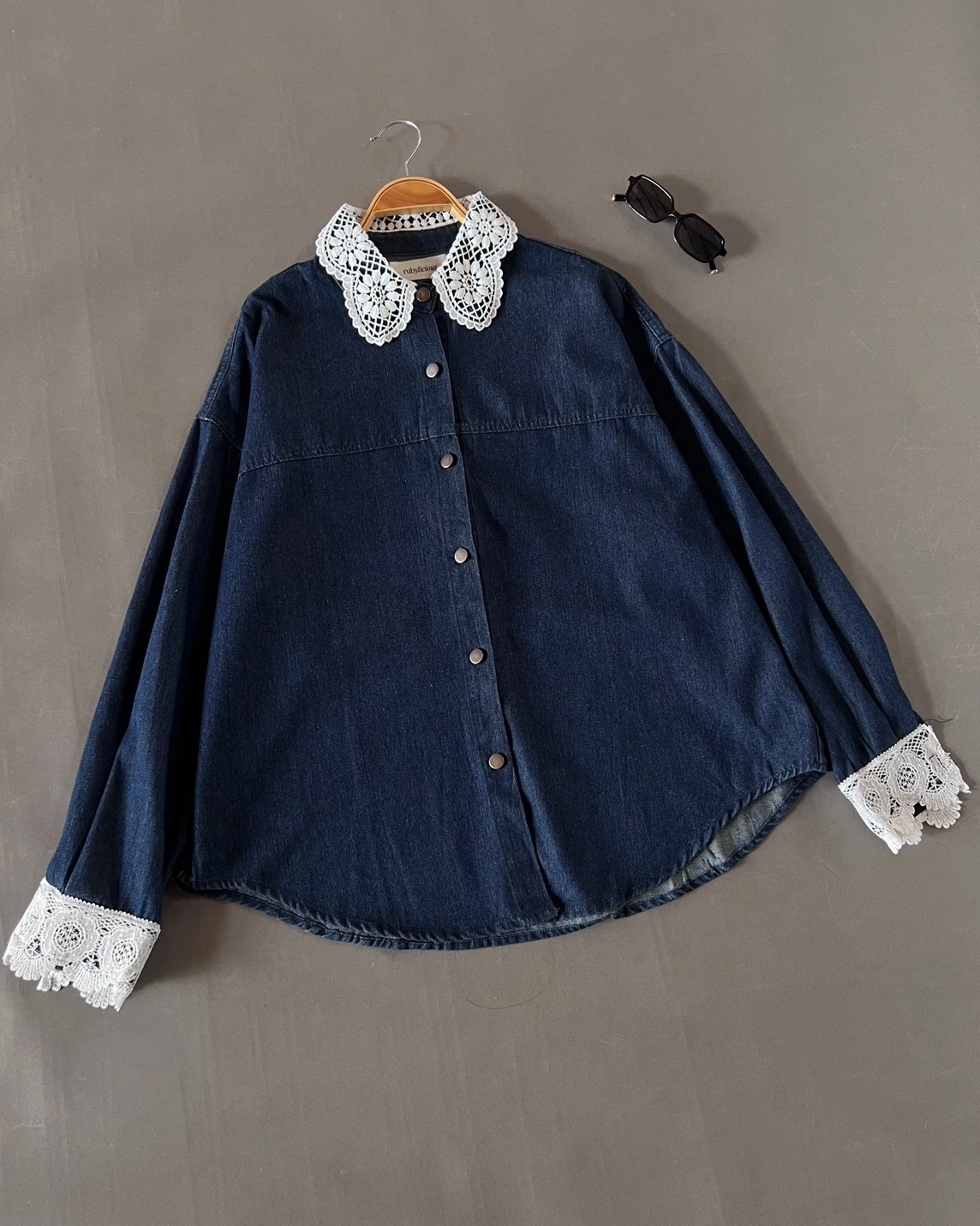 Alternative view of Dexan Denim Shirt Kode 22P Dark Blue