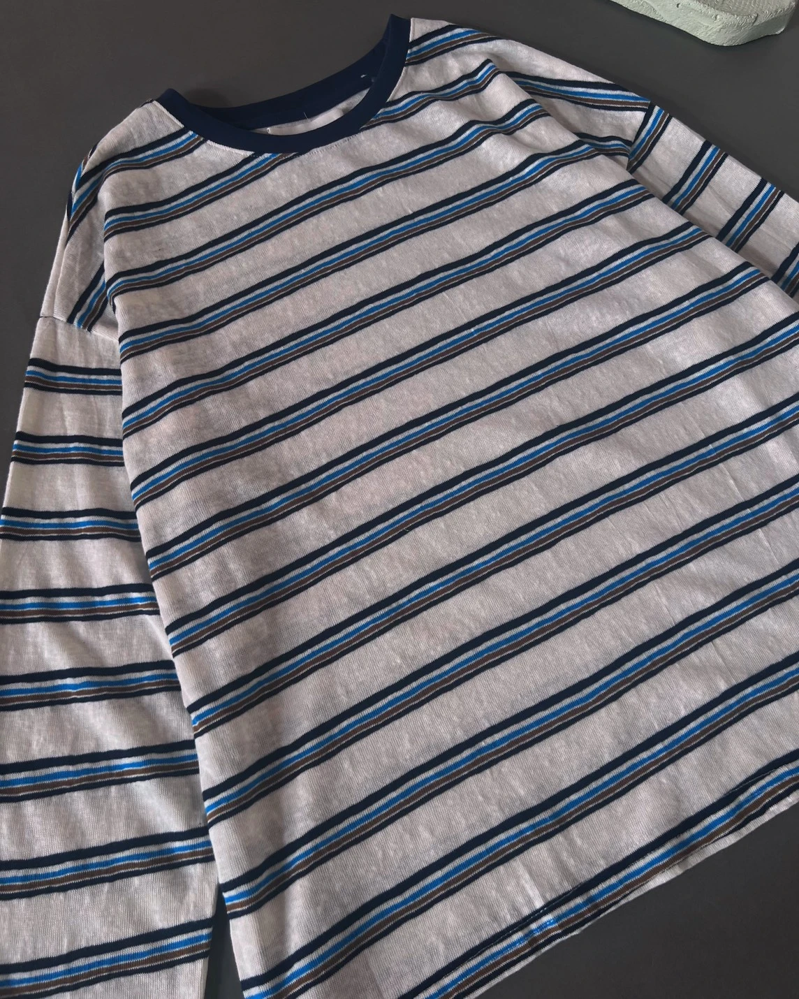 Endira Stripe Longsleeve Kode 17-P Bw-Navy