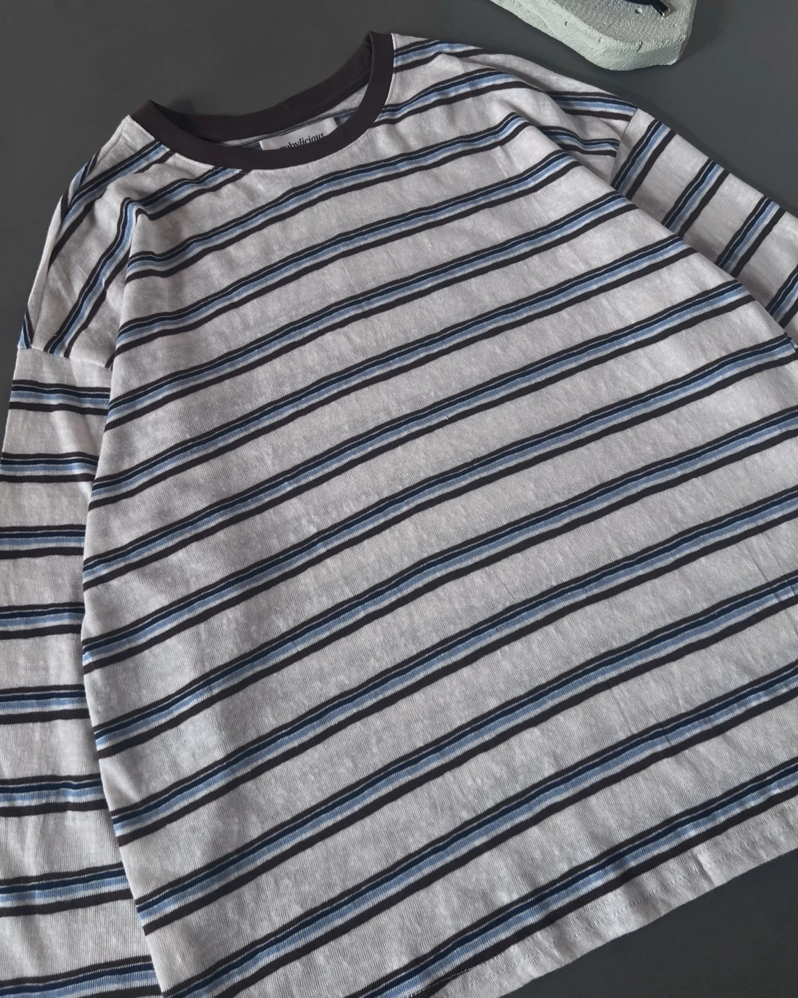 Endira Stripe Longsleeve Kode 17-P Coffee
