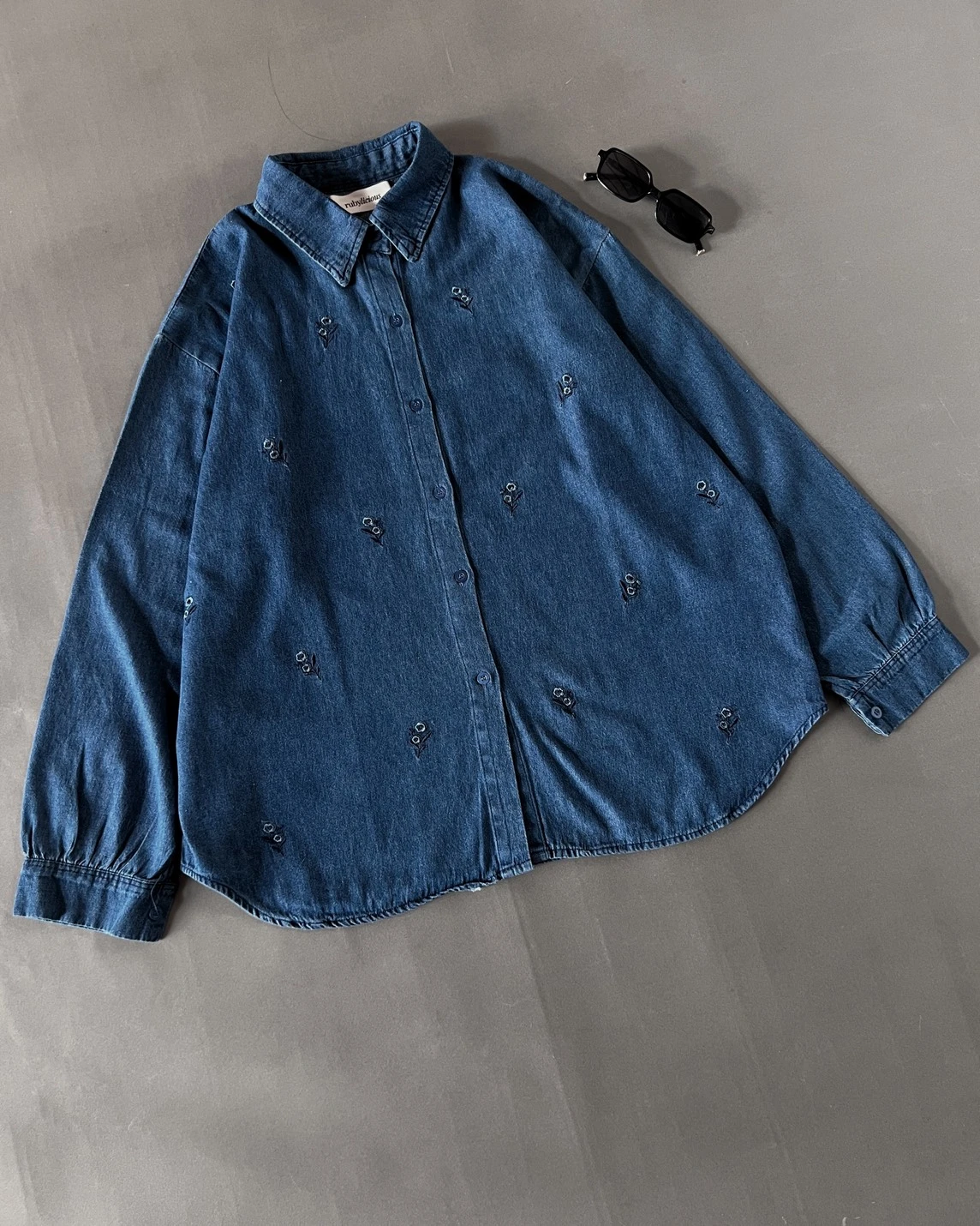 Faumy Denim Shirt Kode 14244 Medium Blue