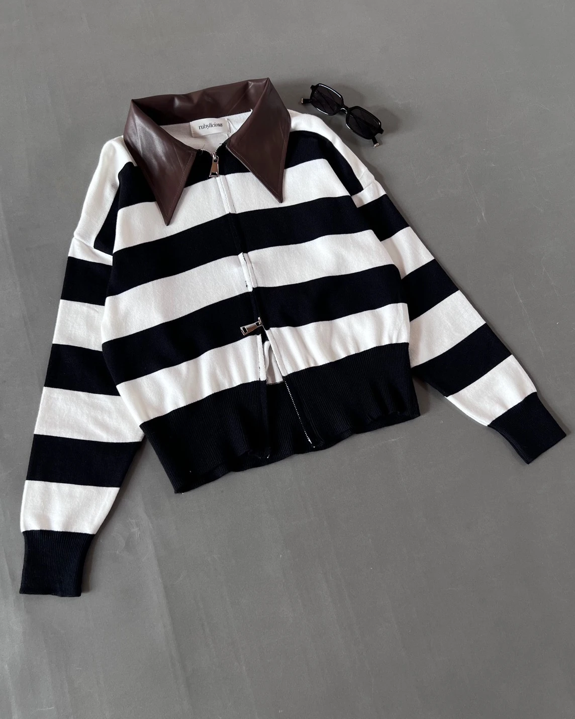 Fonzie Knit Jacket Kode 26O Black