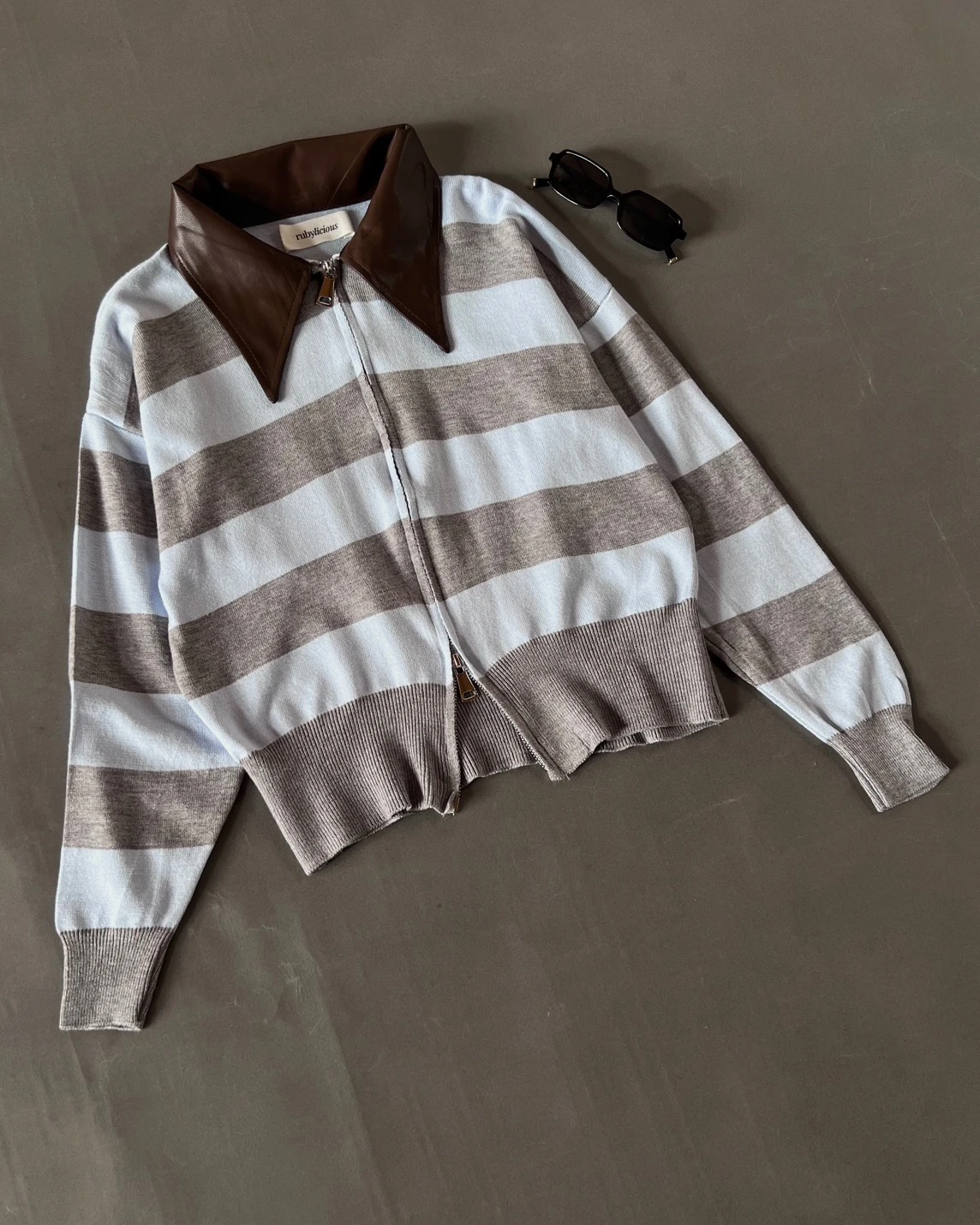 Alternative view of Fonzie Knit Jacket Kode 26O Misty Grey