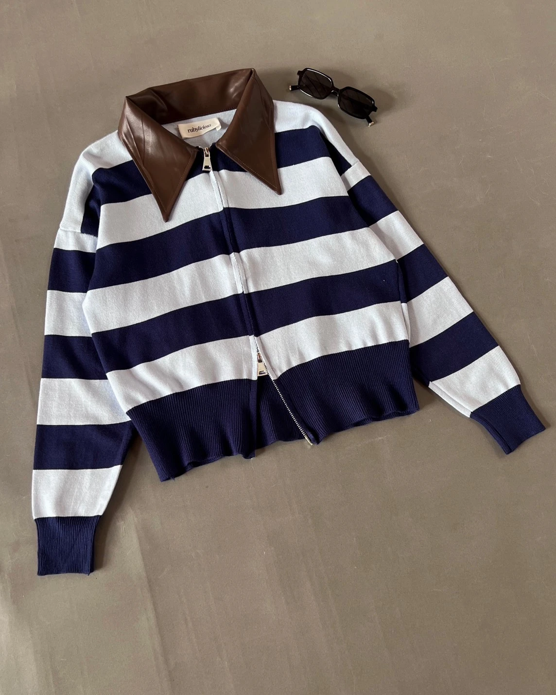 Fonzie Knit Jacket Kode 26O Navy