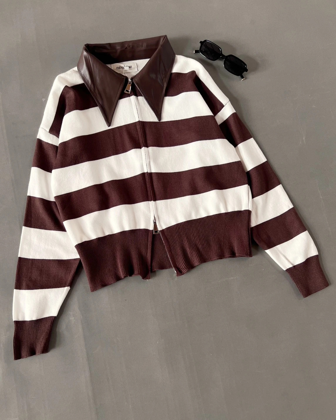 Fonzie Knit Jacket Kode 26O Coffee