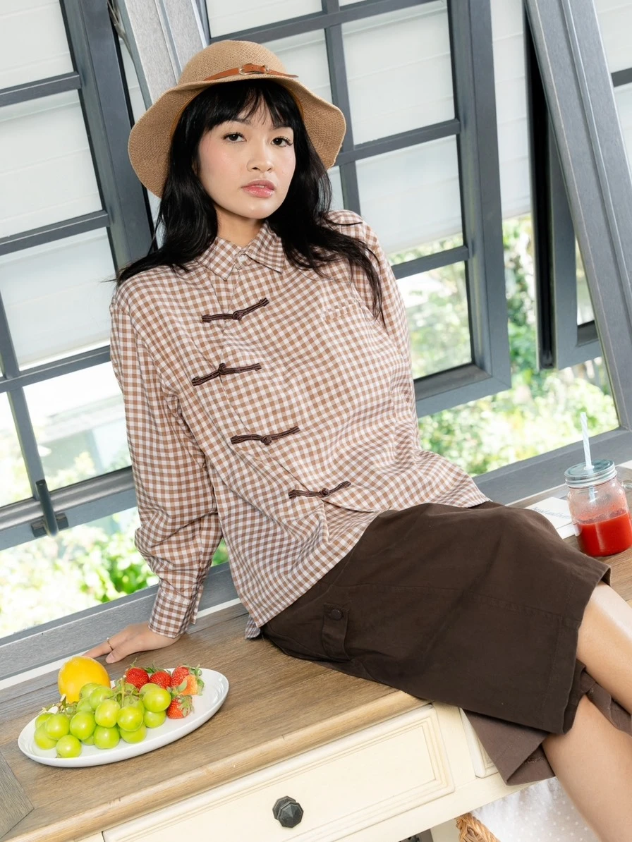 Frezka Shirt Kode 26175 Brown