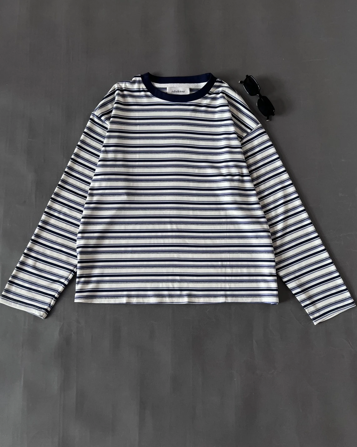 Gideon Stripe Longsleeve Kode 212P Navy