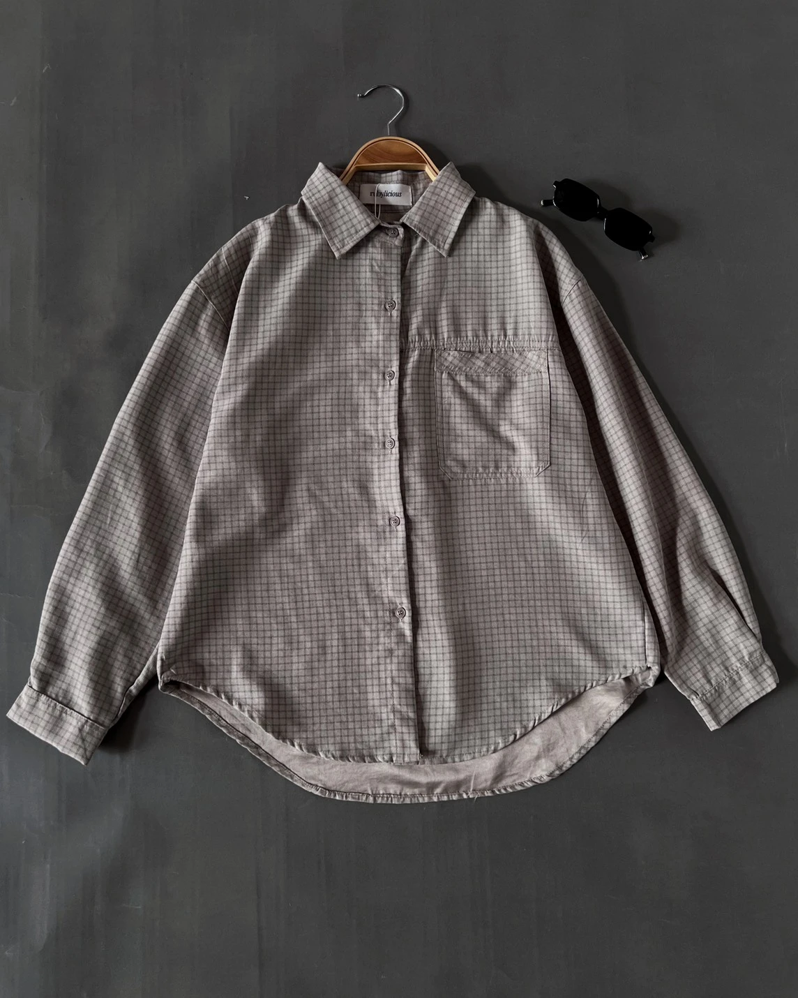 Hafsa Shirt Kode L151-1 Khaki - Image 3