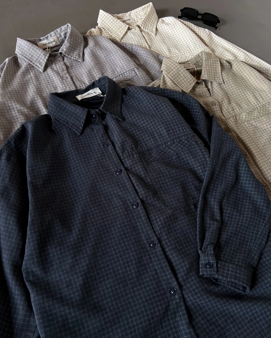 Hafsa Shirt Kode L151-1 Dark Grey - Image 3