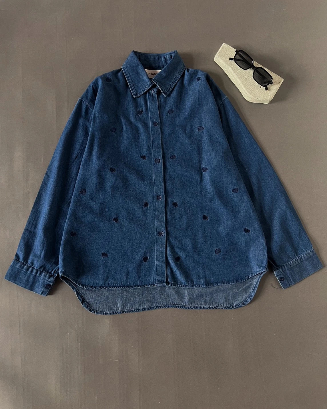 Alternative view of Hajna Denim Shirt Medium Blue
