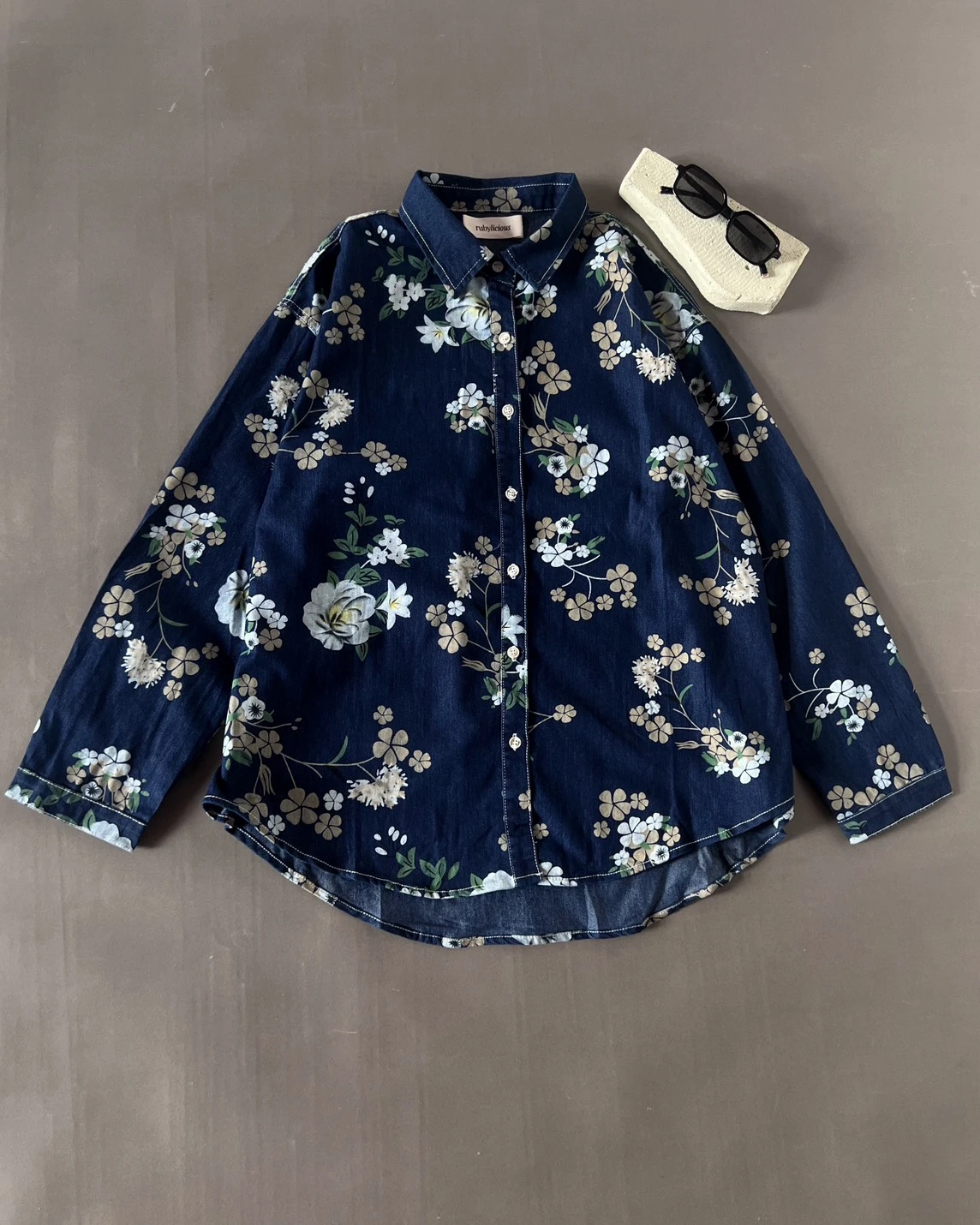 Alternative view of Ismy Denim Shirt Kode 51N Dark Blue