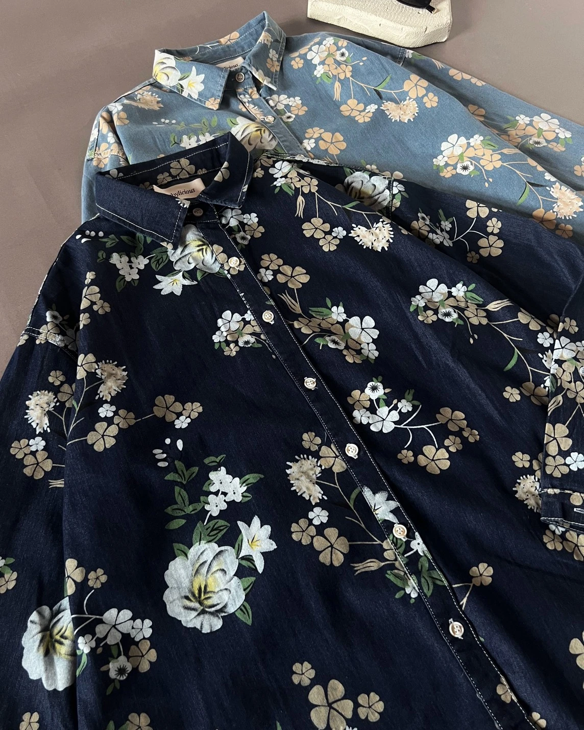 Ismy Denim Shirt Kode 51N Dark Blue - Image 3