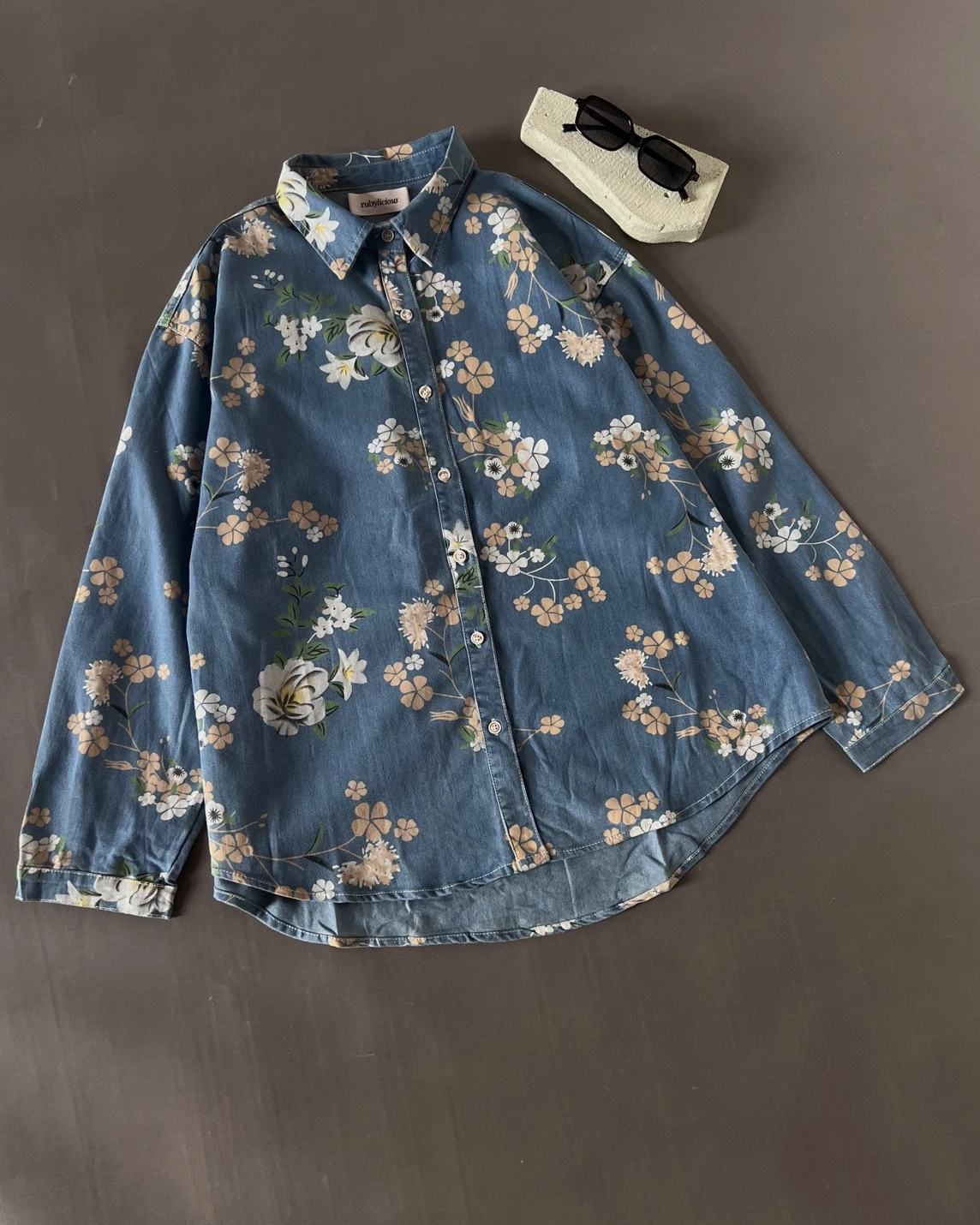 Ismy Denim Shirt Kode 51N Medium Blue - Image 4