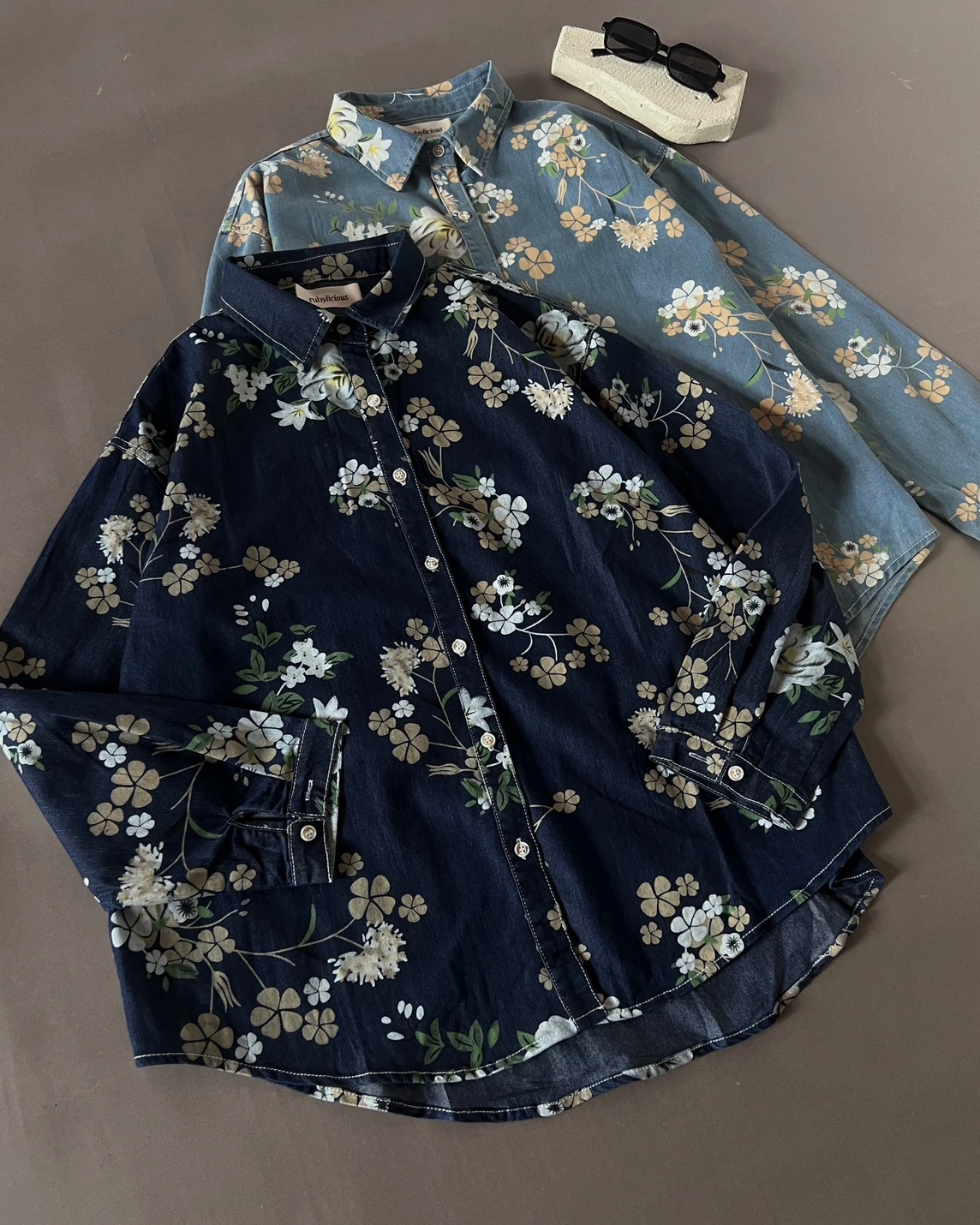 Ismy Denim Shirt Kode 51N Dark Blue - Image 4