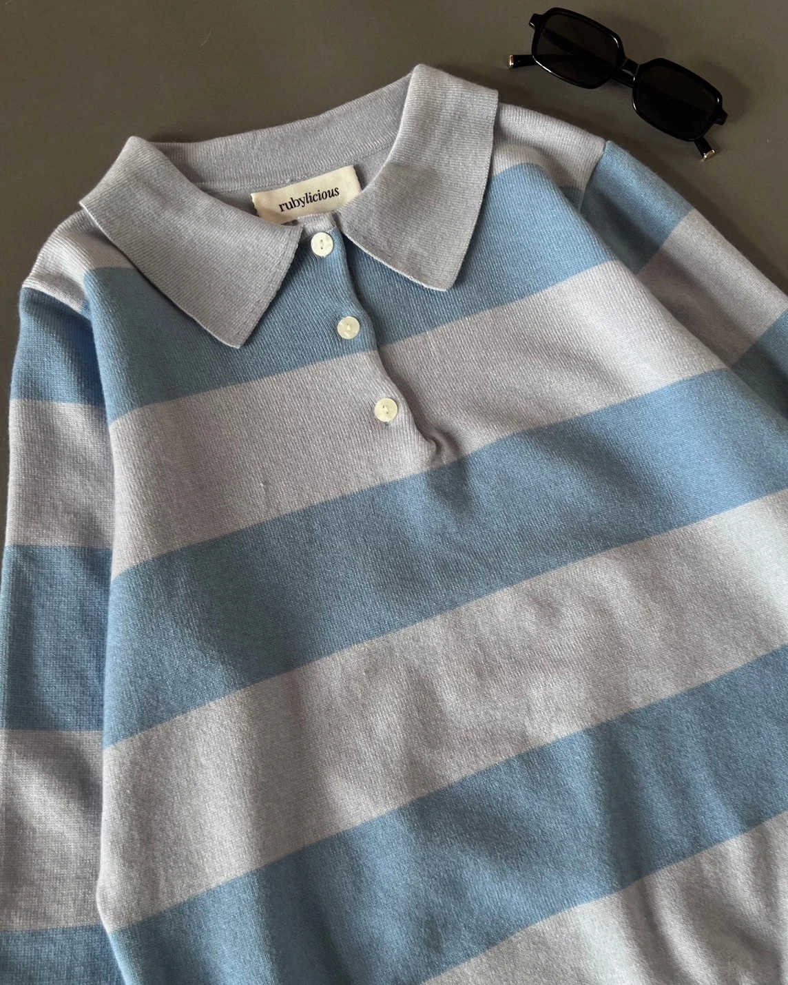 Alternative view of Karime Stripe Longsleeve Kode 28J Blue