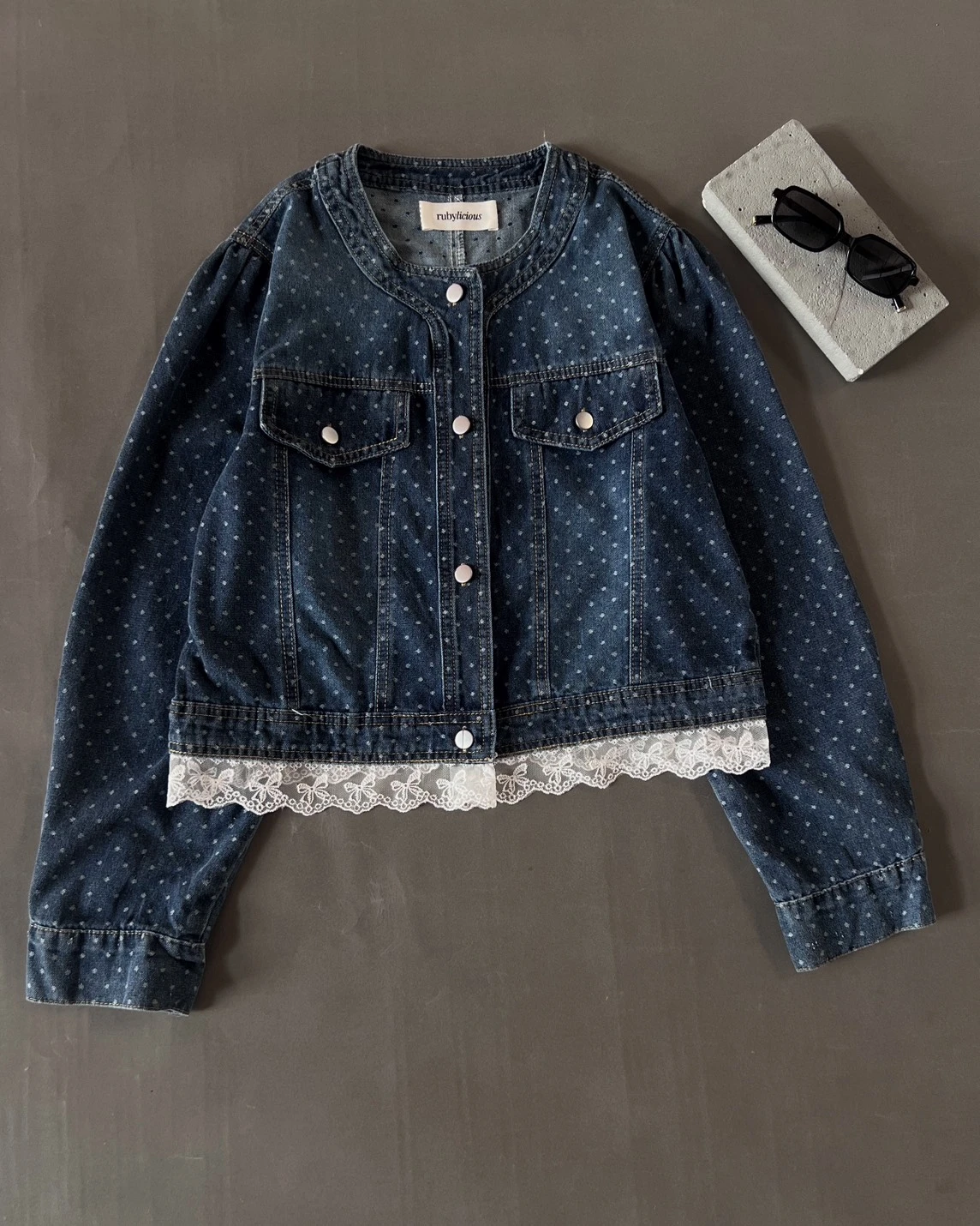 Qalzia Denim Jacket Kode 24-P Dark Blue