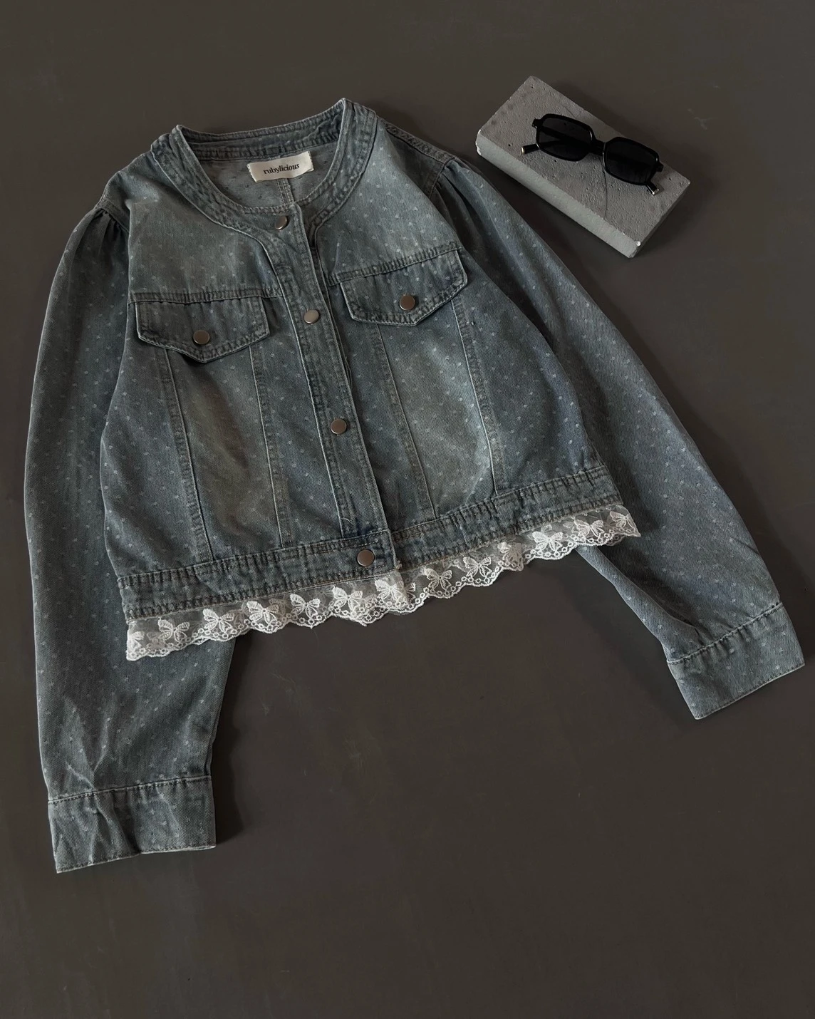 Alternative view of Qalzia Denim Jacket Kode 24-P Medium Blue