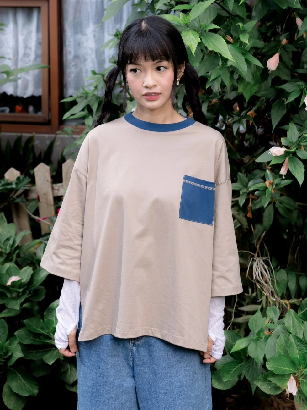 Renoa Boxy T-Shirt Boxy Khaki